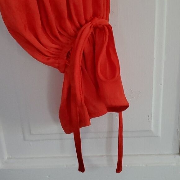 Forever21 Persimmon Flounce Super Cropped Top - Picture 4 of 8